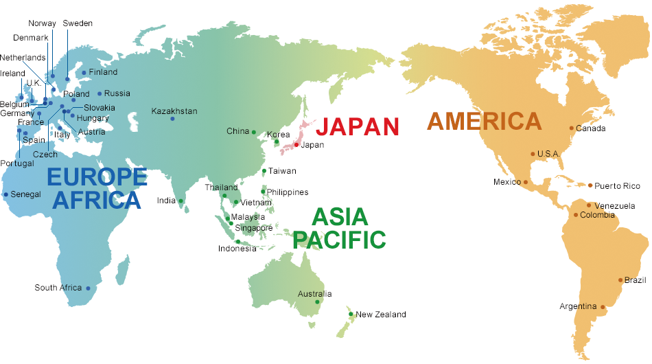 グローバル展開地図